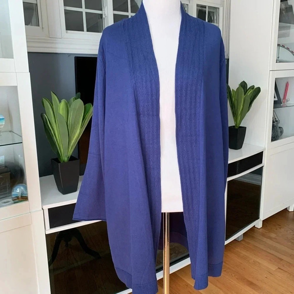 **NEW 89th & Madison Long Line Open Front Cardigan - Picture 1 of 11